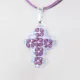 Small Cross - Noga-Mauve Suedine - 2